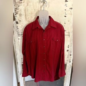 Vintage Men’s Ruddock Bros Pearl Snap Long Sleeve Shirt!   Size XL!!